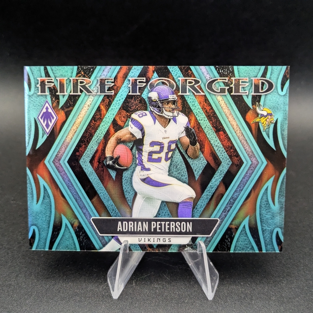 2023 Panini Phoenix Fire Forged Teal Serial Numbered #111/150 Adrian Peterson #7